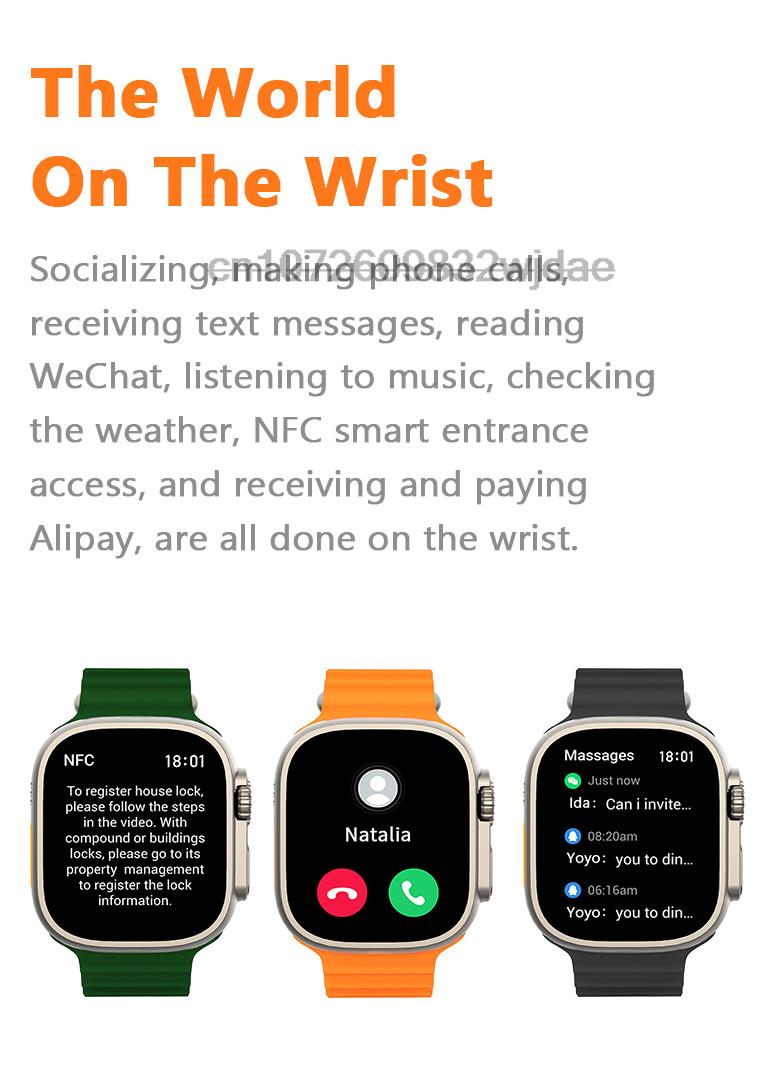 IWO Smart Watch Ultra 8 NFC GPS Track 49mm Smartwatch Series 8