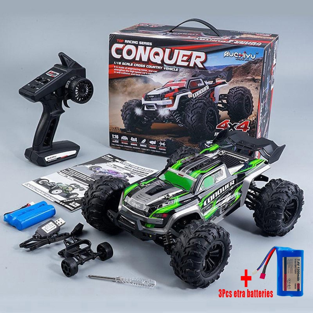 2023 New 1:16 Scale Large Remote Control 50km/h High Speed  2.4G 4WD Off Road Monster Truck