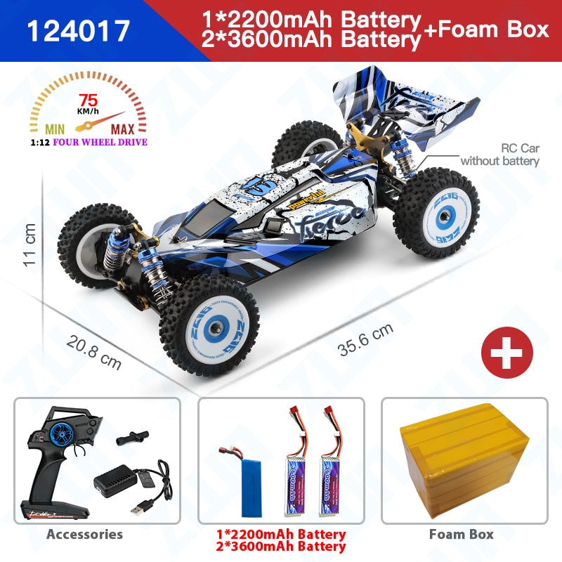 75KM/H 4WD RC Car Professional Racing Car Brushless High Speed Off-Road Drift